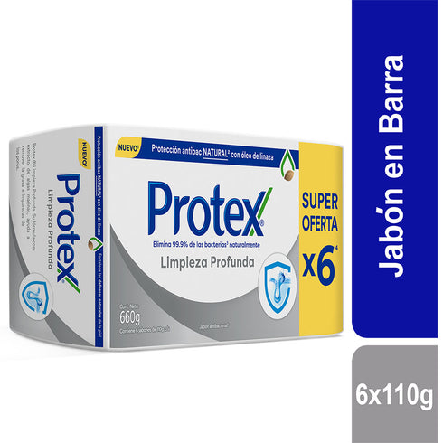 JABON PROTEX 6U 110G LIMPIEZA PROFUNDA