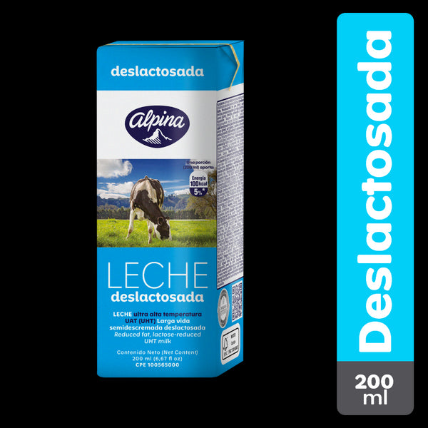 LECHE ALPINA 200G CAJA DESLACTOSADA