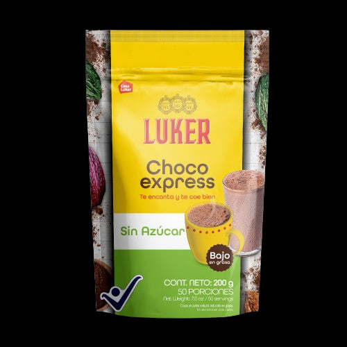 CHOCOLATE LUKER 120G CHOCOEXPRESS SIN AZUCAR