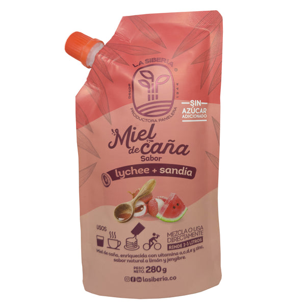 MIEL DE CANA LA SIBERIA 280G LYCHEE + SANDIA