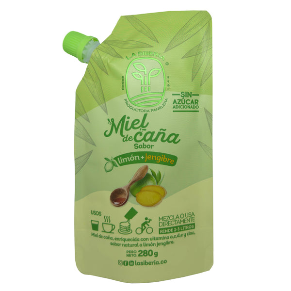 MIEL DE CANA LA SIBERIA 280G LIMON/JENGIBRE