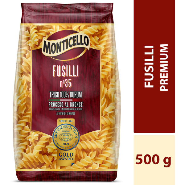 PASTA MONTICELLO 500G FUSILLI