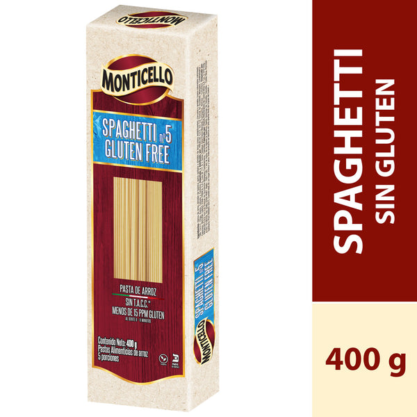 PASTA MONTICELLO 400G SPAGUETTI GLU/FREE