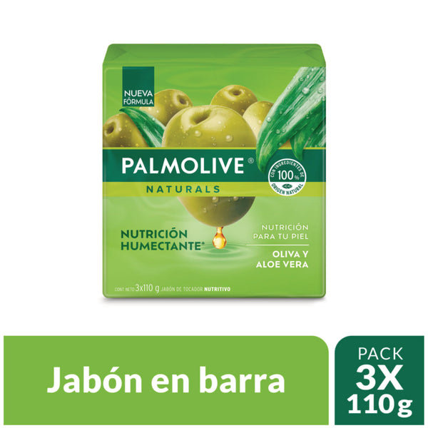 JABON PALMOLIVE 3U 330G OLIVA/ALOE VERA