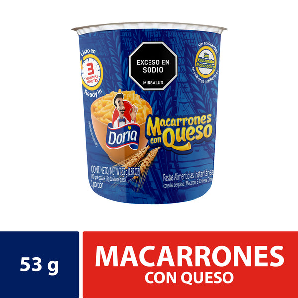 PASTA DORIA INST 53G MACARRON/QUESO