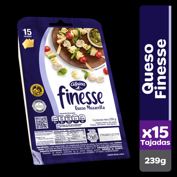 QUESO FINESSE ALPINA 15U 239G FINESSE