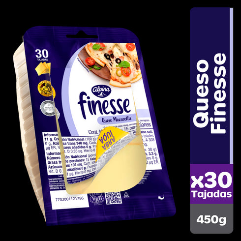 QUESO FINESSE ALPINA 450G 30TAJ