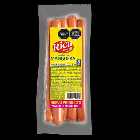 SALCHICHA RICA 8U 360G MANGUERA