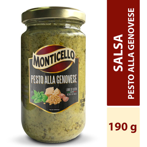 SALSA PASTA MONTICELLO 190G PESTO/GENOV