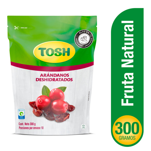 ARANDANOS DESHIDRATADOS TOSH 300G