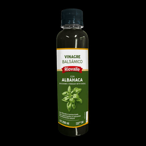 VINAGRE BALSAMICO ALBAHACA 250ML RIOVALL