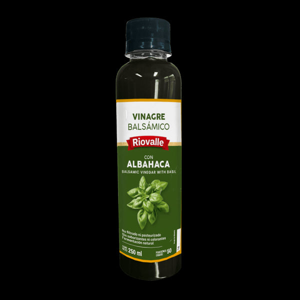 VINAGRE BALSAMICO ALBAHACA 250ML RIOVALL