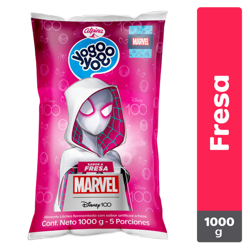 YOGURT ALPINA 1000G YOGO BOLSA FRESA