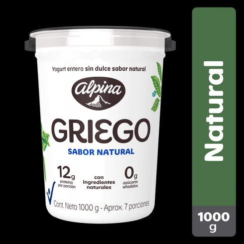 YOGURT GRIEGO ALPINA 1000G NATURAL