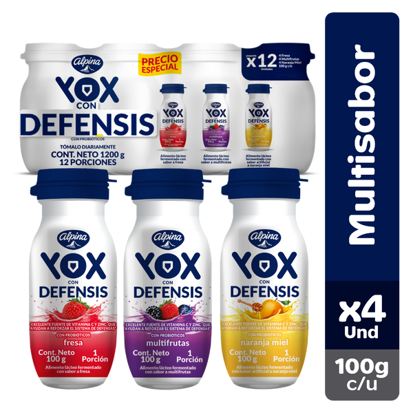 YOX ALPINA 100G PACK 12 UND