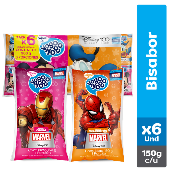 YOGO YOGO BOLSA 6U 150g SURTIDO