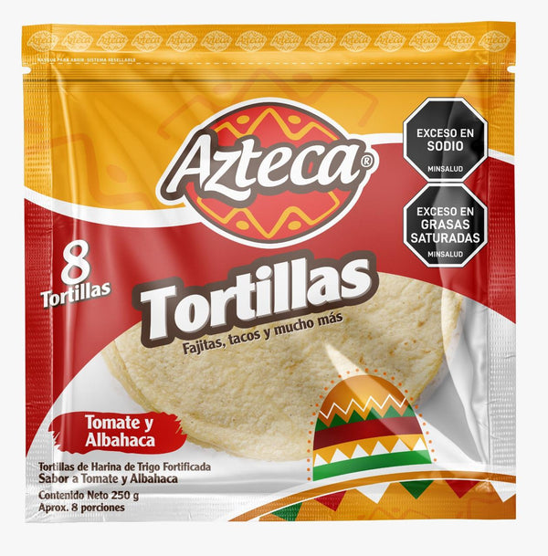 TORTILLA FAJITA AZTECA 8U 250G TTE/ALBAH