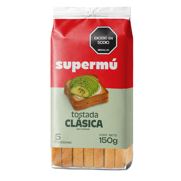 TOSTADA SUPERMU 150G BLANCA