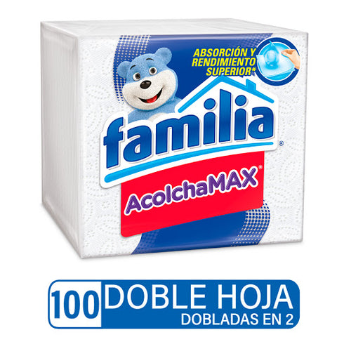 SERVILLETA FAMILIA 100U DOBLADAS EN 2