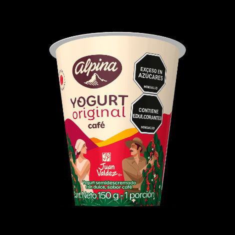 YOGURT ALPINA 150G CAFE JUAN VALDEZ