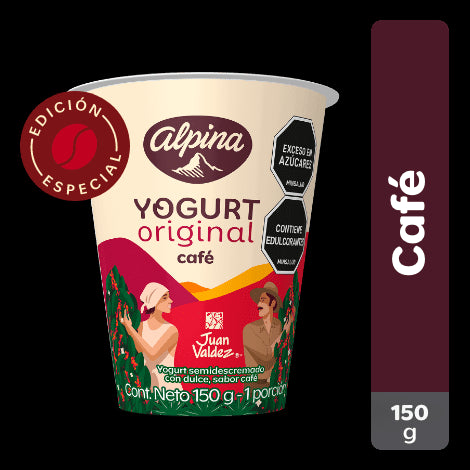 YOGURT ALPINA 150G CAFE JUAN VALDEZ