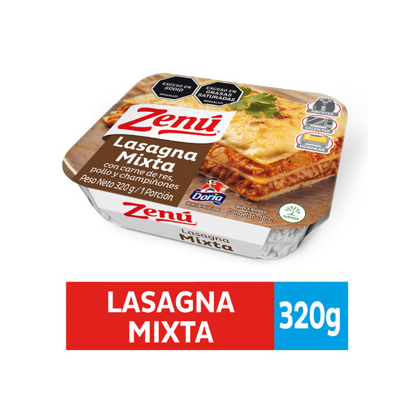 LASAGNA ZENU 320G MIXTA