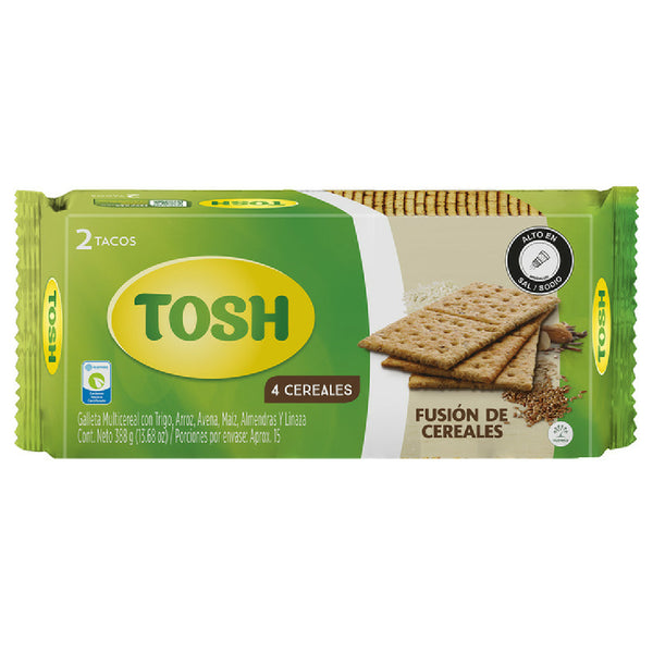 GALLETA TOSH FUSION CEREALES FIT 388GR