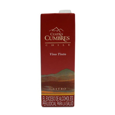 VINO CUATRO CUMBRES 1000C TETRA TINTO