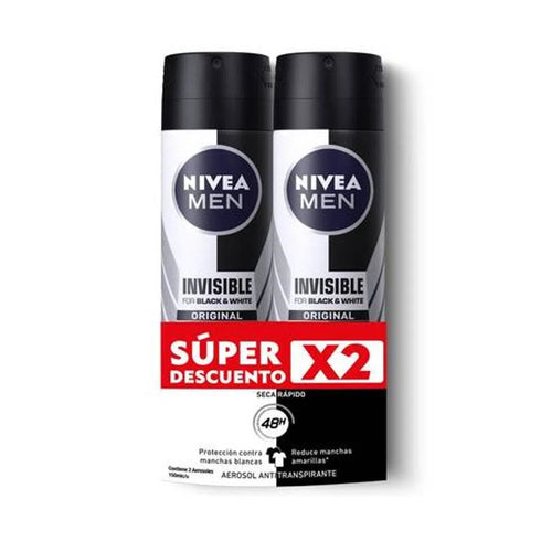 DESODORANTE NIVEA 2U 150ML SPRAY B/W