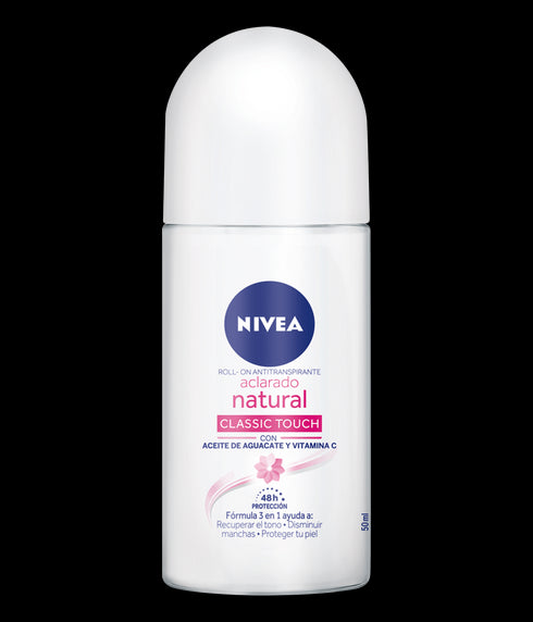 DESODORANTE NIVEA 50G ROLLON ACLARA/N