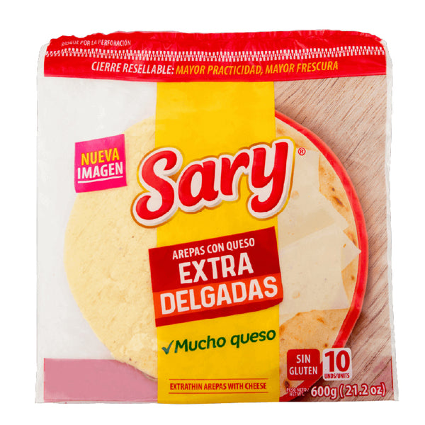 AREPA QUESO EXTRADELGADA 600G SARY