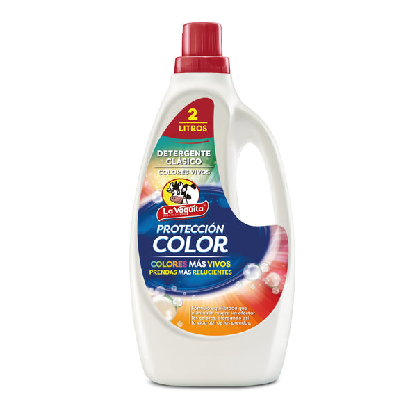 Detergente Líq La Vaquita Protección color 2000mL