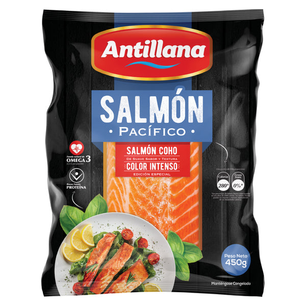 FILETE SALMON ANTILLANA 450G PACIFICO