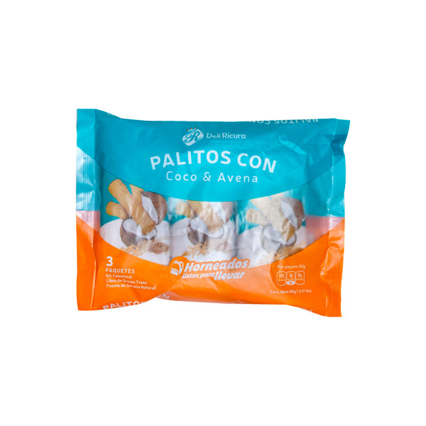 PALITO CON COCO Y AVENA 30G DELIRICURA
