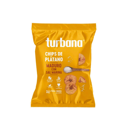 CHIPS DE PLATANO MADURO 85G TURBANA