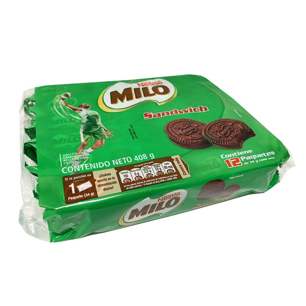 GALLETA MILO 408G SANDWICH