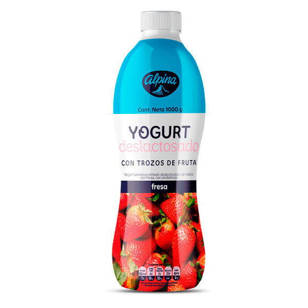 YOGURT ALPINA 1000g FRESA DESLACT BOT