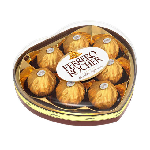 CHOCOLATE ROCHER CORAZON 8U ESTUCHE