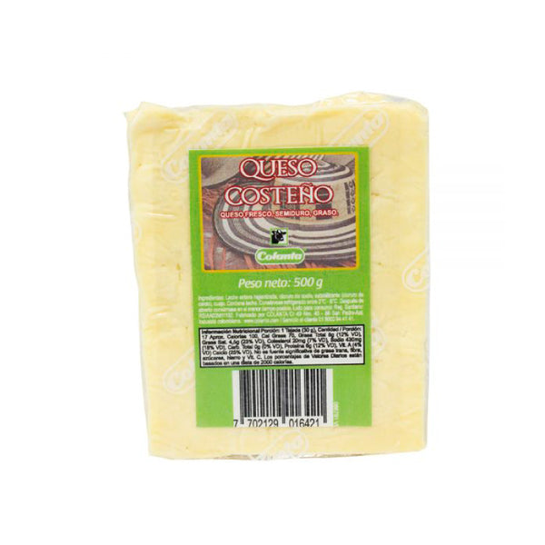 QUESO COSTENO 500G COLANTA