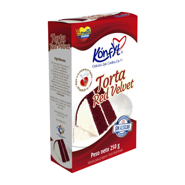 MEZCLA TORTA RED VELVET 250G KONFYT