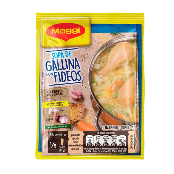 SOPA MAGGI 65G GALLINA CON FIDEOS