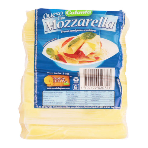 QUESO MOZARELLA COLANTA 1KL BLOQUE TAJ