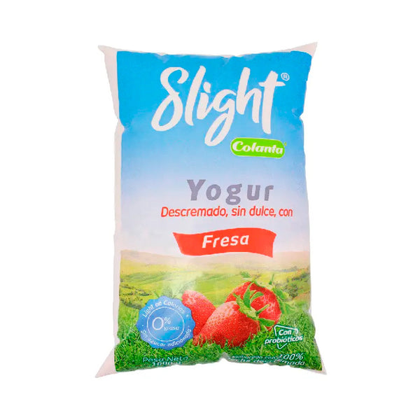 YOGURT COLANTA 1000C SLIGHT BOLSA FRESA