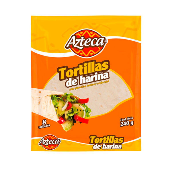 TORTILLA FAJITA AZTECA 8U 240G