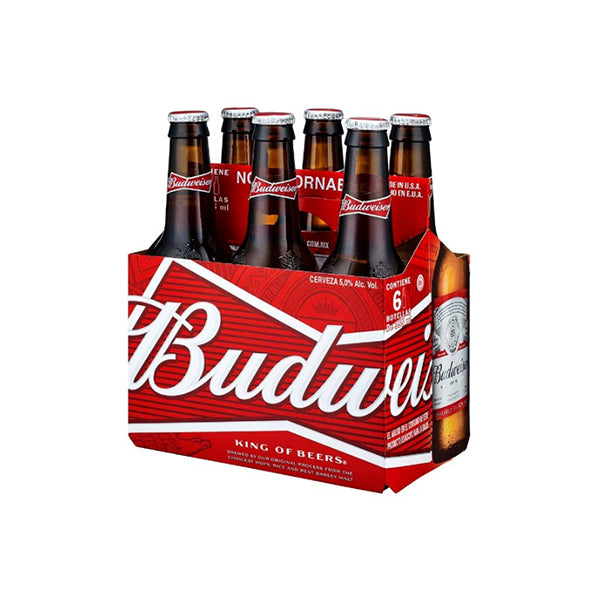 CERVEZA BUDWEISER 6U 250ML