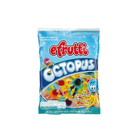 GOMAS E-FRUTTI 125G OCTUPUS