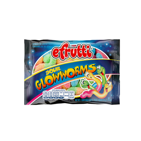 GOMAS E-FRUTTI 50G GLOWORMS