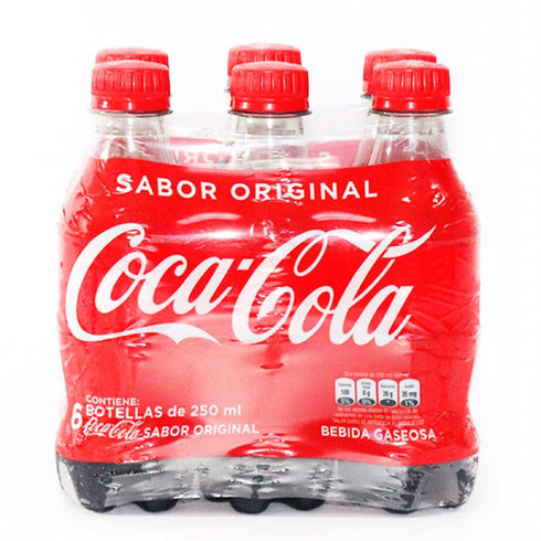 GASEOSA COCA COLA 250ML SIXPACK MINIPET