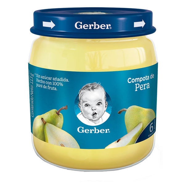COMPOTA GERBER 113G PERA