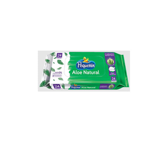 TOALLA HUMEDA PEQUENIN 24U ALOE NAT